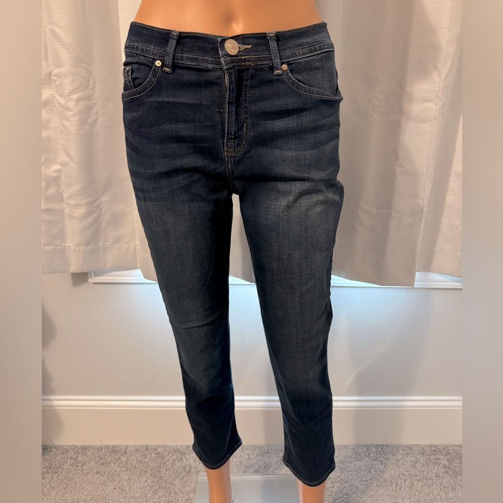 Great Lee size 4 denim mid rise modern series crop jeans NWT